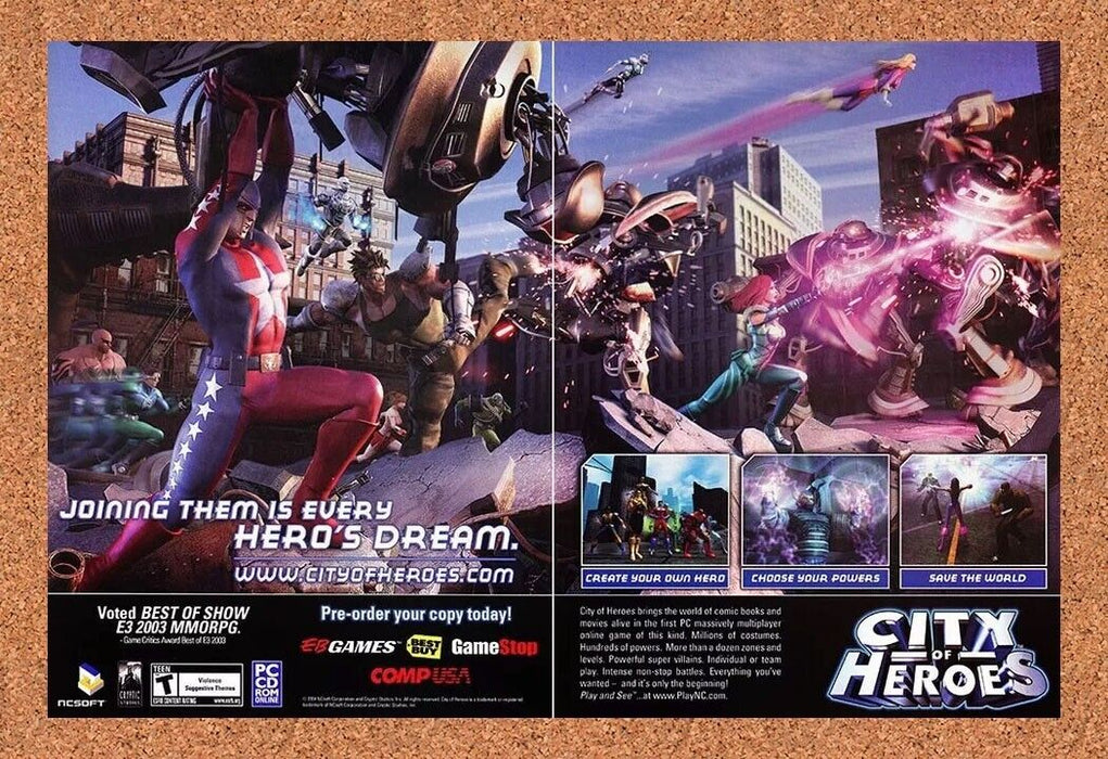 2006 City Of Heroes PC Original Best Buy Ad v1 - for just $22.49! 