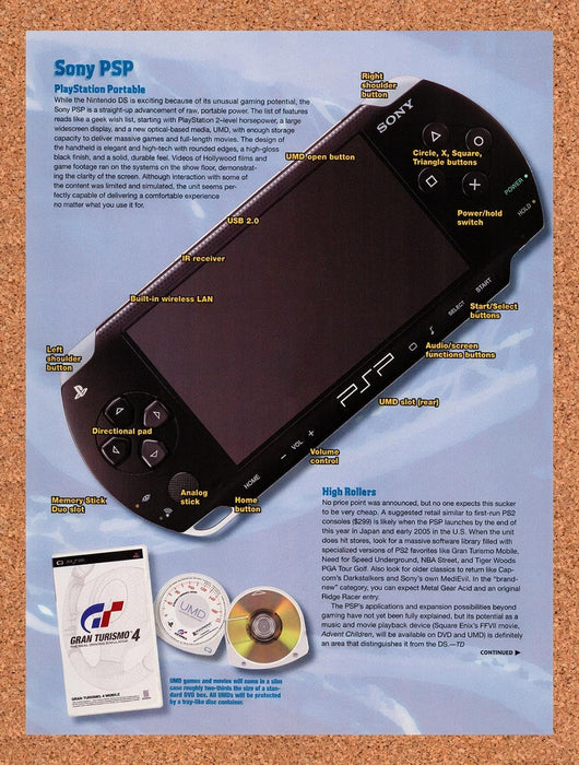 2004 Sony PSP E3 Reveal Original Advertisement vc3 - for just $19.49! 