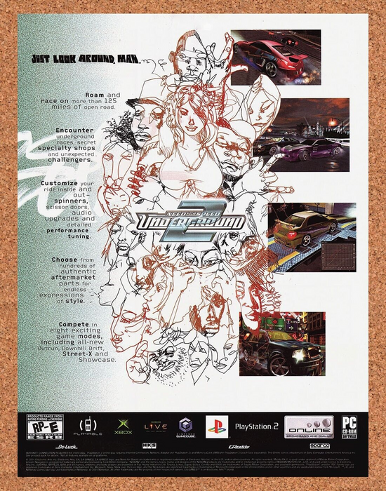 2004 Need For Speed Underground 2 PS2 Original Ad - for just $17.99! 