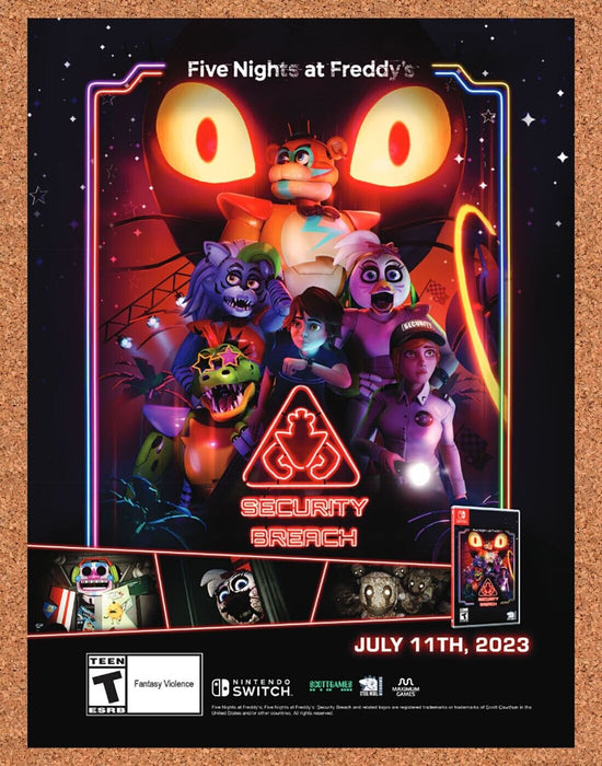 2023 Five Nights At Freddys Security Breach Switch Original Ad - for just $17.99! 