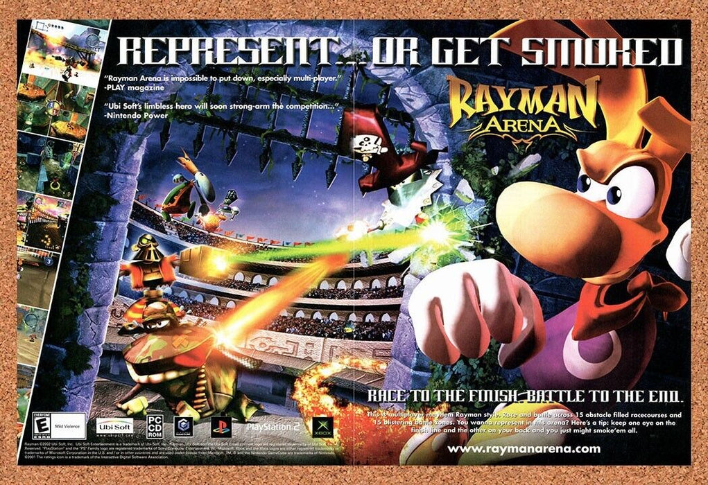 2004 Rayman Arena PS2 Original Ad v2 - for just $21.49! 