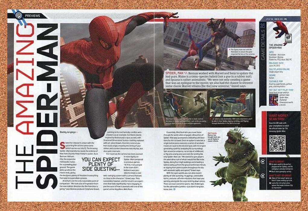 2014 The Amazing Spider-Man PS3 Original Ad v1 - for just $22.49! 