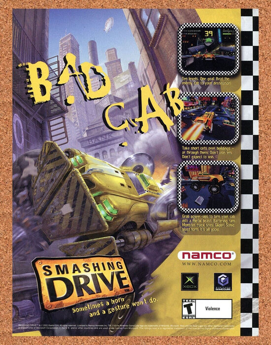2002 Smashing Drive Xbox Original Ad - for just $17.99! 
