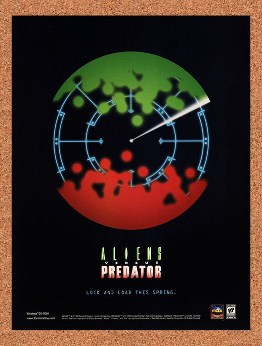 1999 Aliens vs Predator PC Original Ad v4 - for just $16.55! 