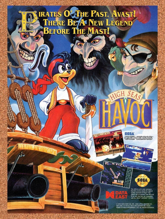 1994 High Seas Havoc Genesis Original Ad v2 - for just $15.29! 