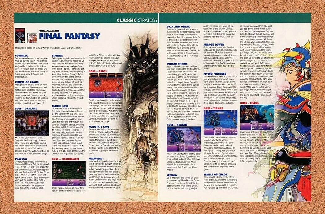 2005 Final Fantasy NES Original Yoshitaka Amano Art Ad - for just $21.49! 