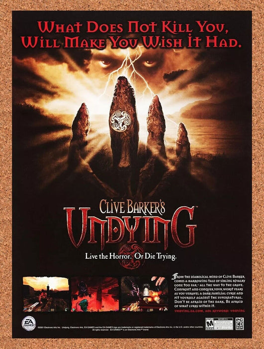2003 Clive Barker's Undying PC Original Ad v1 - for just $17.99! 