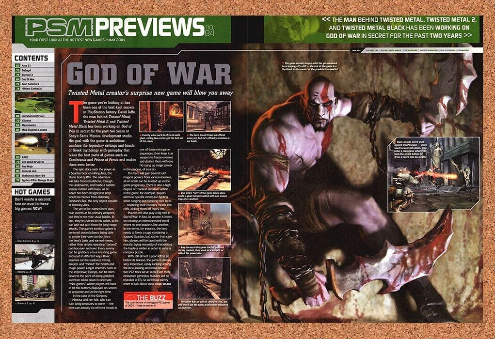 2004 God Of War PS2 Original Ad - for just $21.49! 