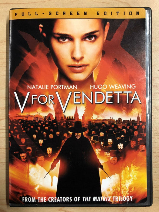 V for Vendetta (DVD, Full Screen, 2005) - K9 - for just $1.99! 
