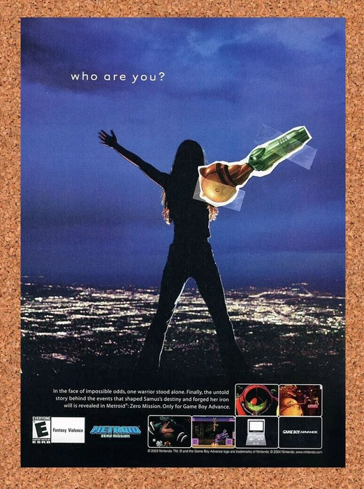 2004 Metroid Zero Mission GBA Original Ad v1 - for just $17.99! 