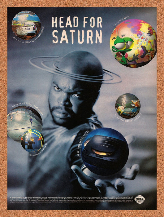 1995 Sega Saturn Console Head For Saturn Original Ad v4 - for just $18.99! 