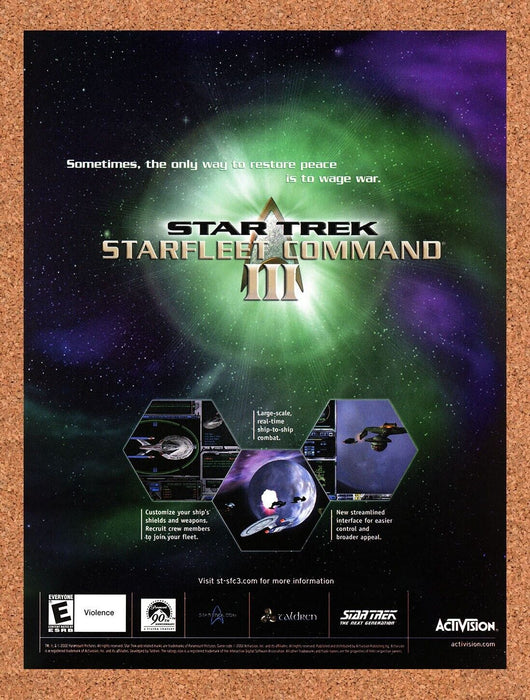 2004 Star Trek Starfleet Command III PC Original Ad v2 - for just $17.99! 