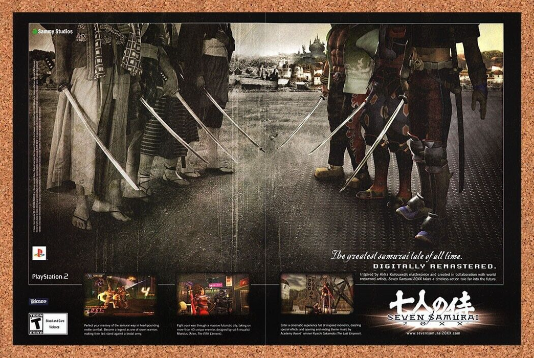 2004 Seven Samurai PS2 Original Ad - for just $21.49! 