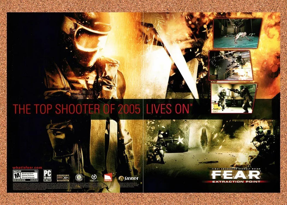 2006 FEAR Extraction Point PC Original Advertisement v3 - for just $23.99! 