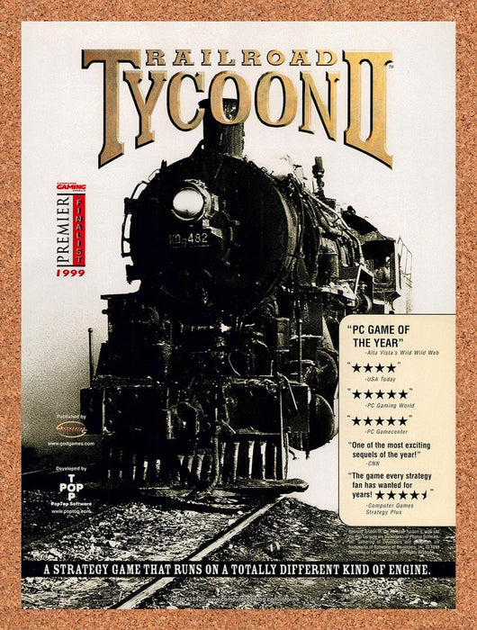 1999 Railroad Tycoon 2 PC Game Of The Year. Advertisement Original Advertisement v2 - for just $19.49! 