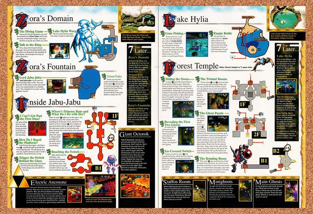 1998 Zelda Ocarina Of Time Zoras Domain Forest Temple Original Advertisement vr17 - for just $23.99! 