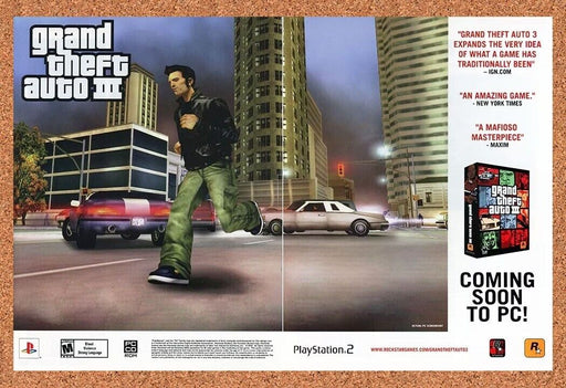 2004 Grand Theft Auto III PC Original Ad - for just $22.49! 