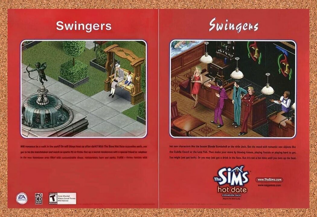 2003 The Sims Hot Date PC Original Ad v2 - for just $22.49! 