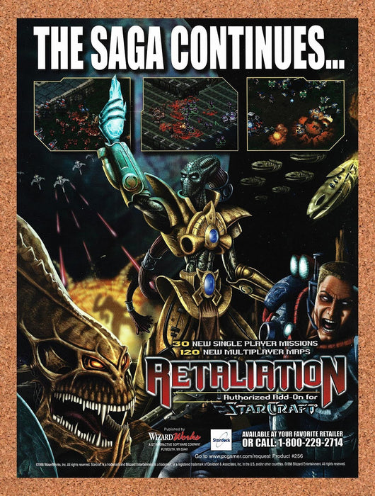 1998 StarCraft Retaliation PC Original Advertisement v1 - for just $19.49! 