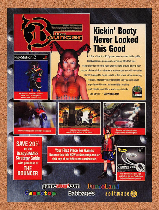 2000 The Bouncer FuncoLand Original Ad v3 - for just $16.57! 