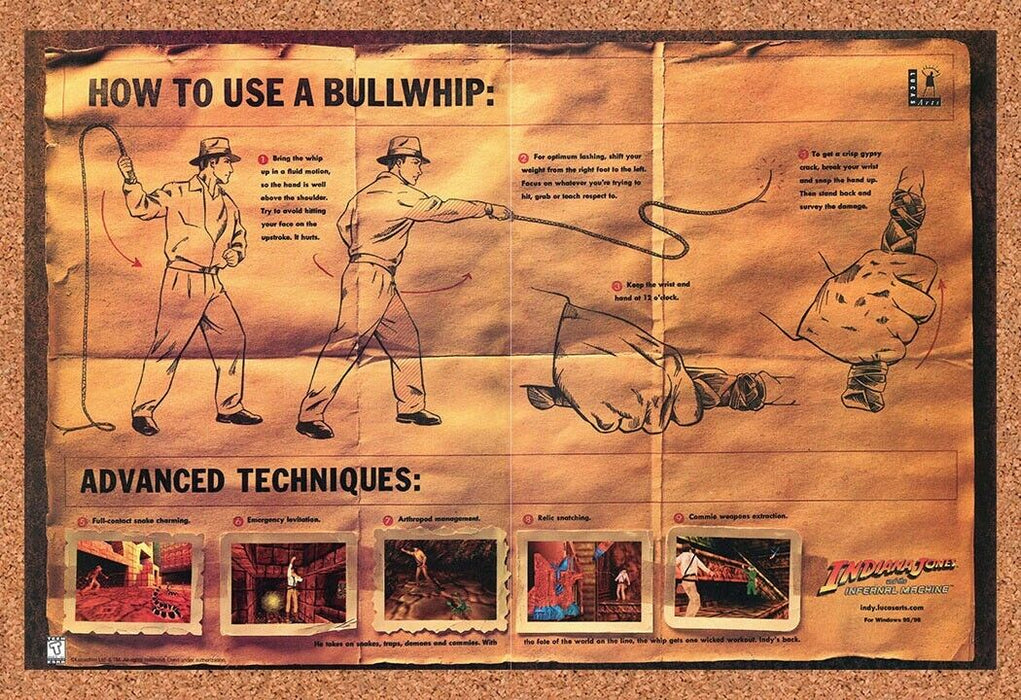 1999 Indiana Jones Infernal Machine Original Ad v1 - for just $21.49! 