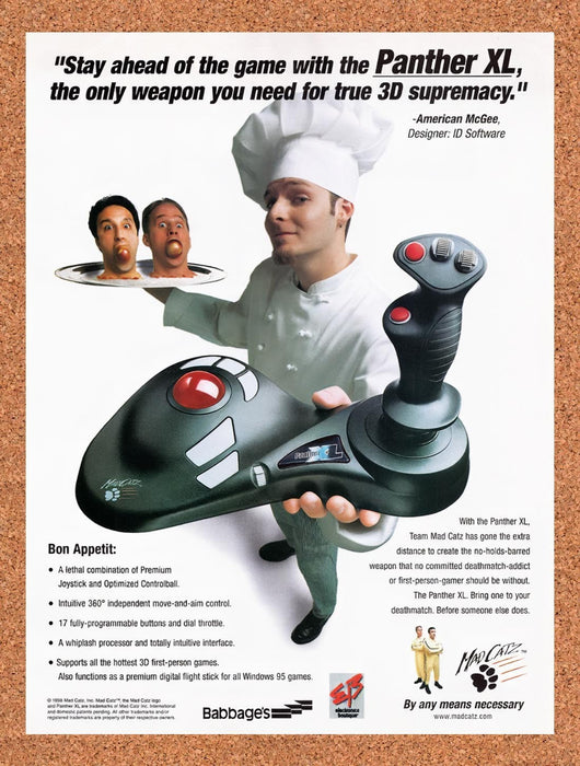 1998 Mad Catz Panther XL Original Advertisement v4 - for just $19.49! 