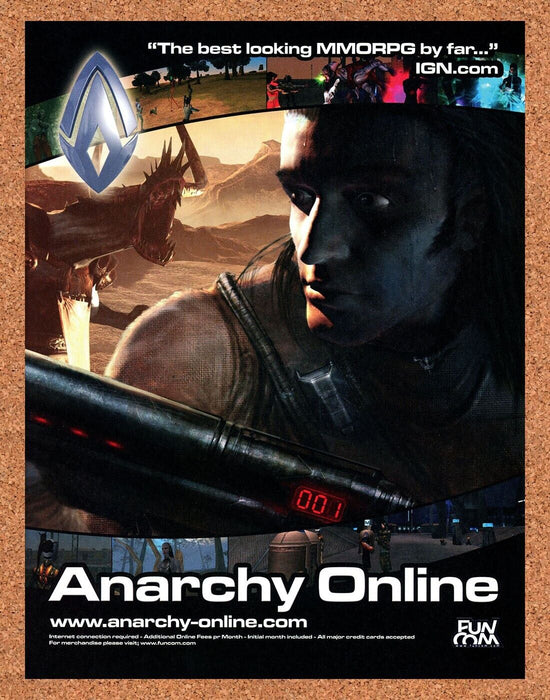 2001 Anarchy Online PC Original Ad v3 - for just $17.99! 