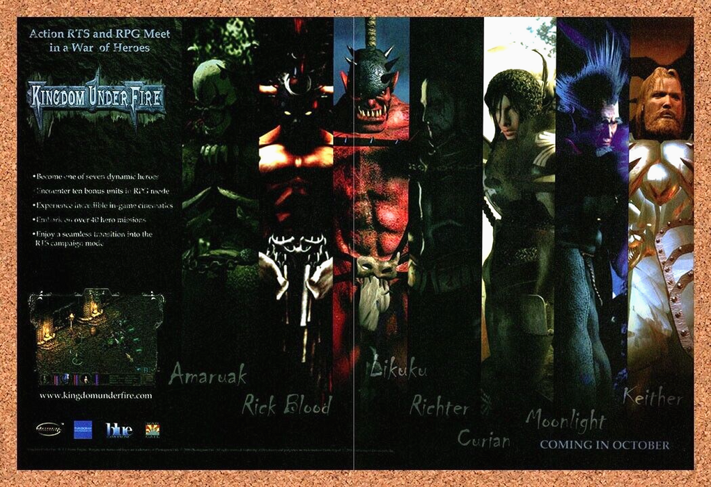 2002 Kingdom Under Fire PC Original Ad - for just $21.49! 