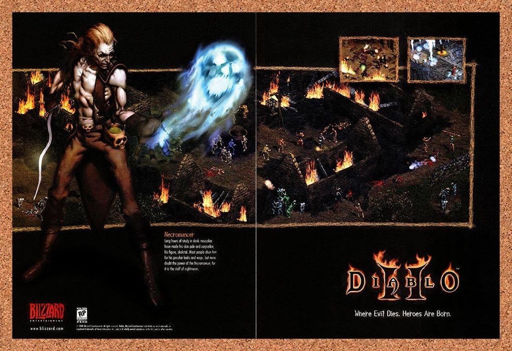 2000 Diablo II Necromancer Original Advertisement vc4 - for just $24.99! 