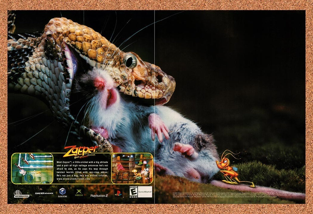2002 Zapper One Wicked Cricket GameCube Original Advertisement v1 - for just $23.99! 
