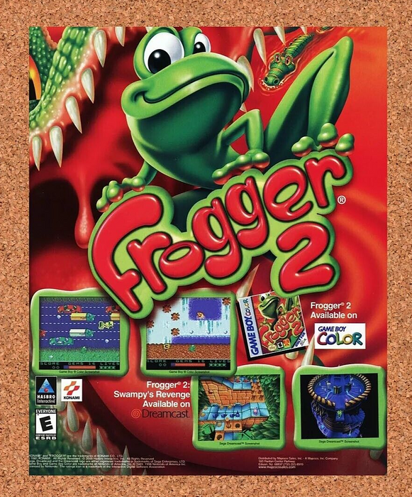 2001 Frogger 2 GBA Original Ad - for just $17.99! 
