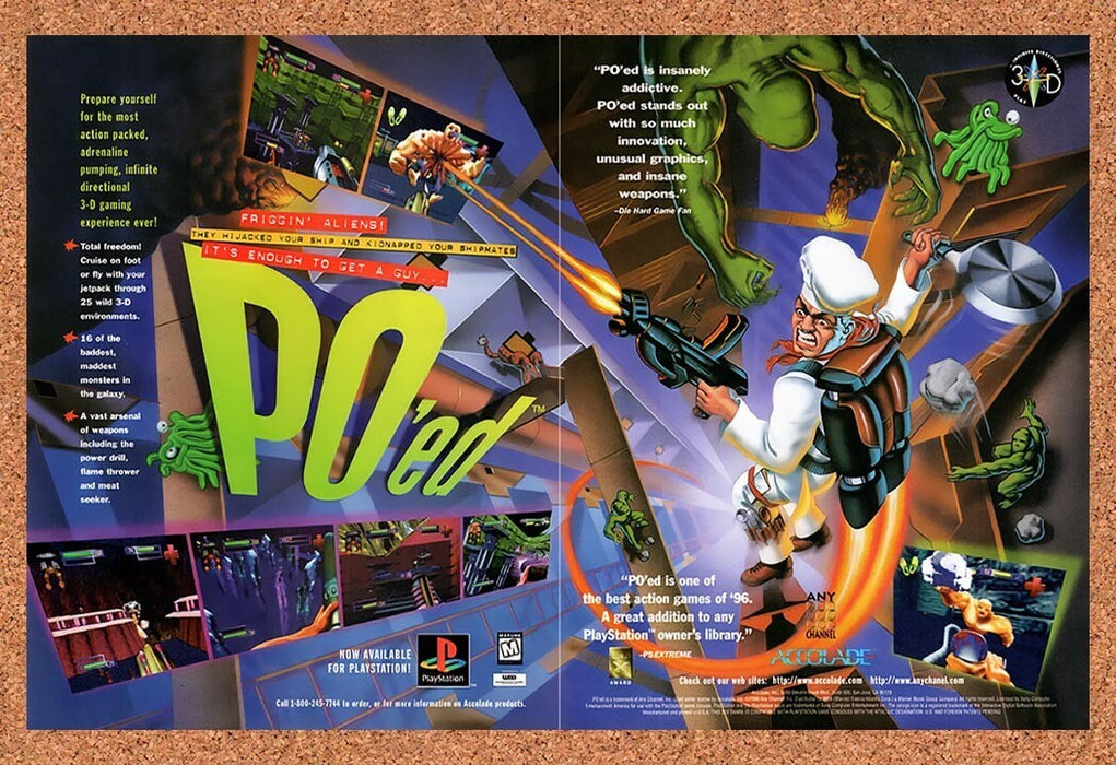 1996 PO'ed PS1 Original Ad v2 - for just $21.49! 