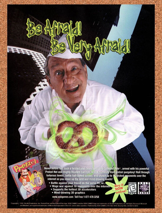 1998 Pretzel Pete PC Original Ad v1 - for just $16.19! 
