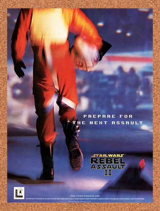 1995 Star Wars Rebel Assault II PC Original Ad - for just $19.49! 