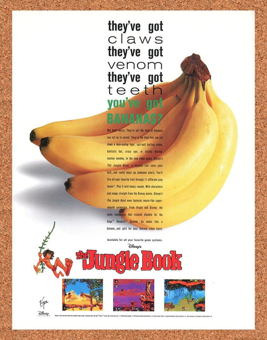 1994 Jungle Book SNES Original Ad - for just $17.99! 