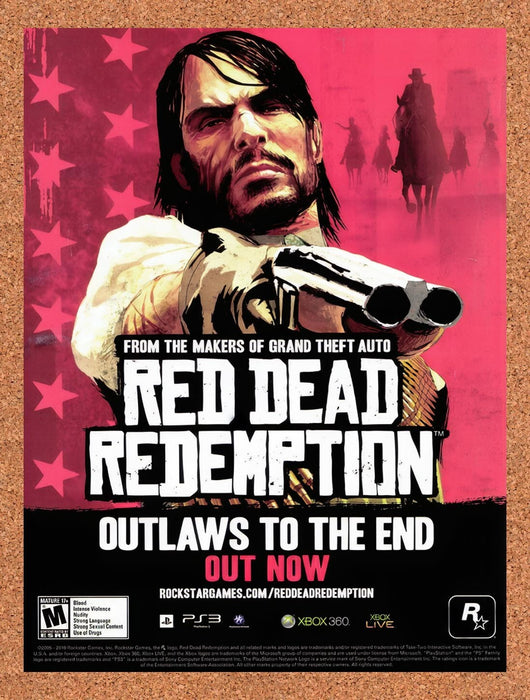 2010 Red Dead Redemption Xbox 360 Original Ad v2 - for just $17.99! 