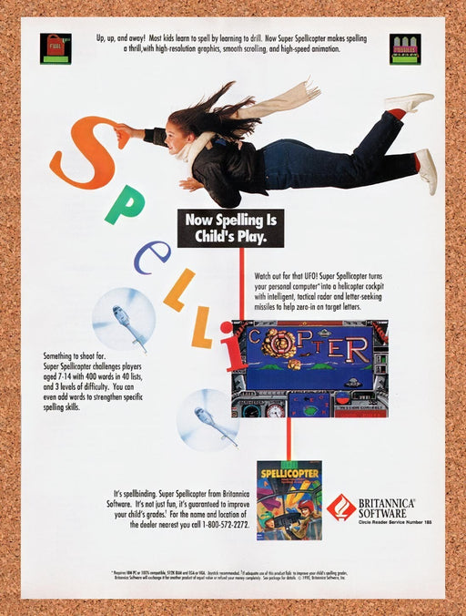 1991 Spellicopter IBM Original Ad v1 - for just $17.99! 