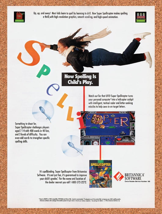 1991 Spellicopter IBM Original Ad v1 - for just $17.99! 