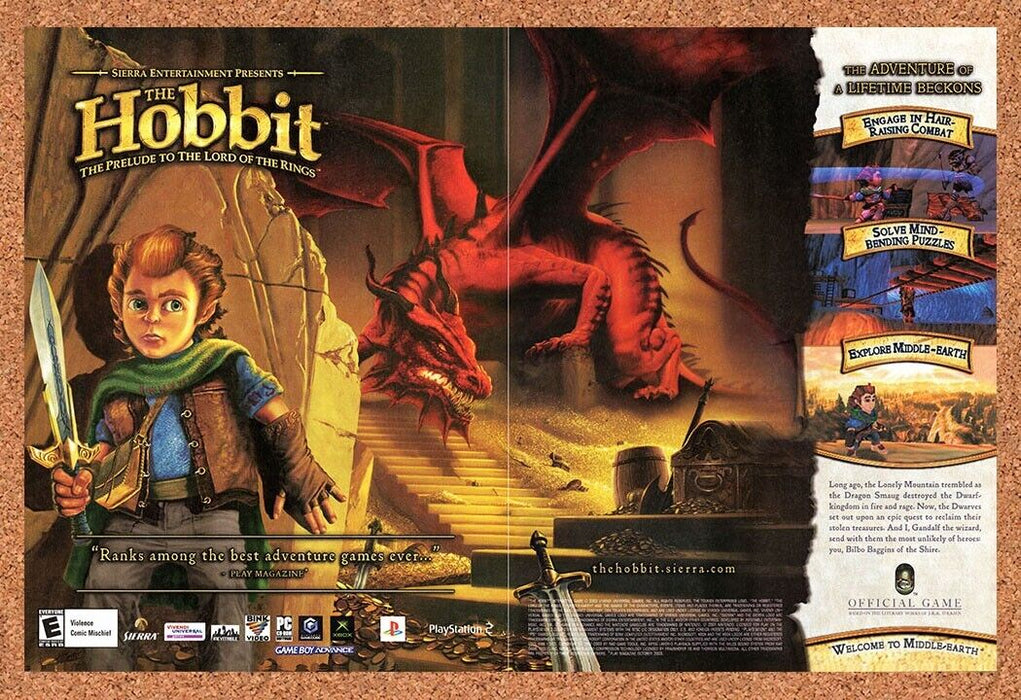 2003 The Hobbit GameCube Original Ad v3 - for just $21.49! 
