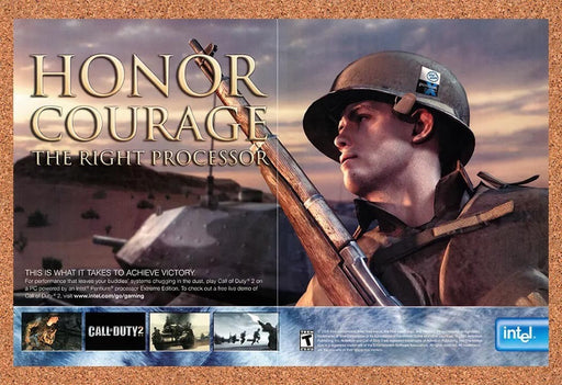 2006 Call Of Duty 2 Intel Original Ad v3 - for just $23.99! 
