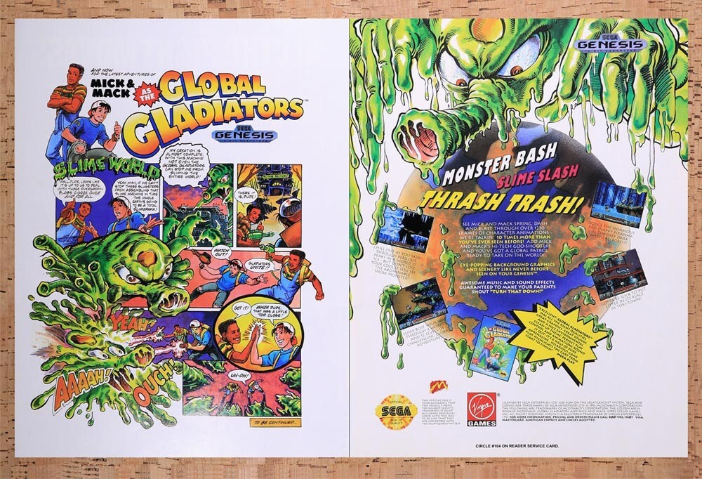 1992 Global Gladiators Genesis Original Ad v2 - for just $21.49! 