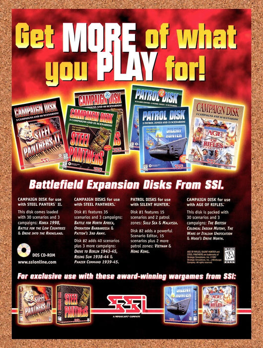 1997 SSI Military PC Games Original Ad v2 - for just $17.99! 