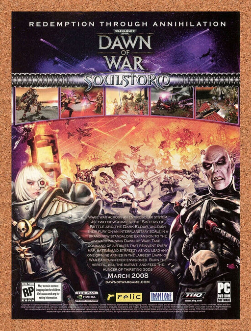 2010 Warhammer Dawn Of War PC Original Ad - for just $18.99! 