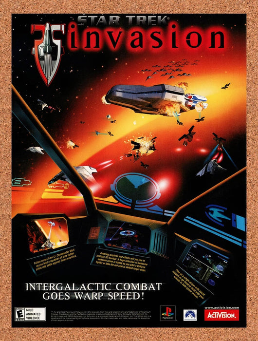 2000 Star Trek Invasion PS1 Original Ad v1 - for just $16.57! 