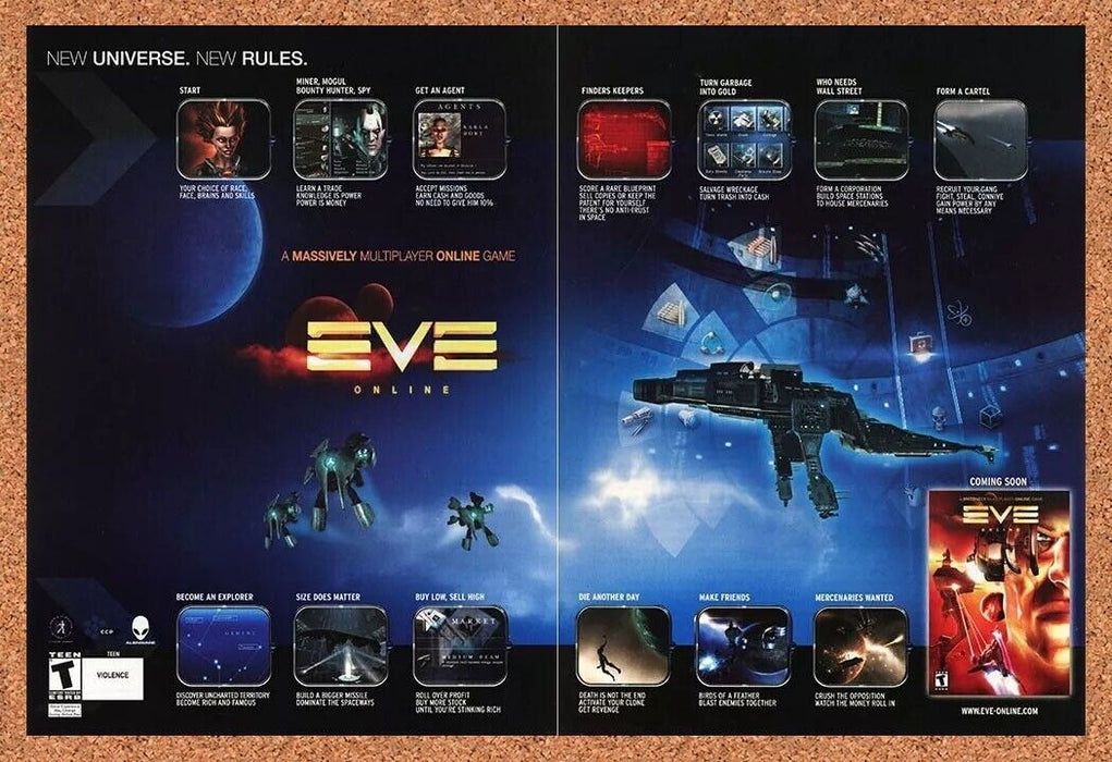 2005 EVE Online PC Original Alienware Ad - for just $21.49! 