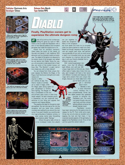 1998 Diablo PS1 Original Ad v5 - for just $18.49! 