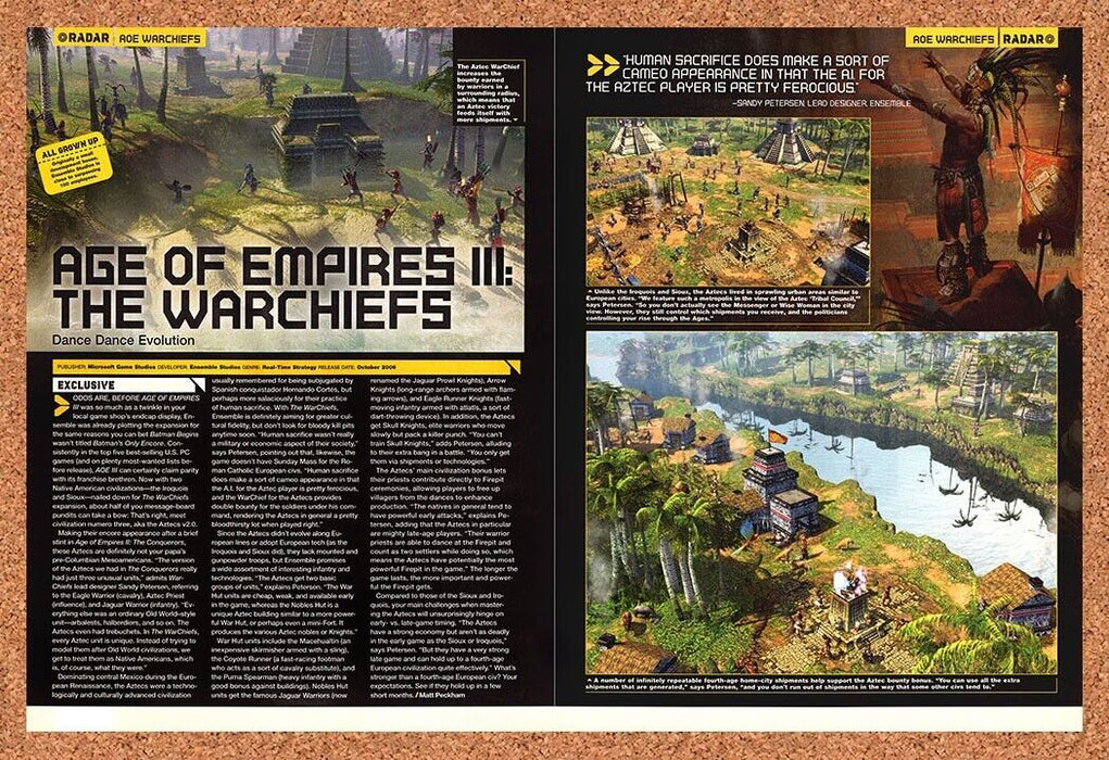 2006 Age Of Empires III Warchiefs PC Original Ad v1 - for just $21.49! 