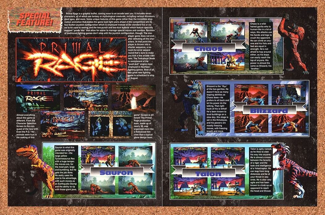 2007 Primal Rage Genesis Original Ad v1 - for just $21.49! 