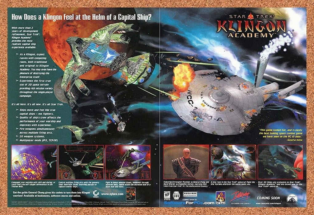 2002 Star Trek Klingon Academy PC Original Ad v1 - for just $21.49! 
