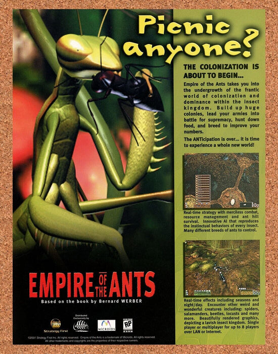 2001 Empire Of Ants PC Original Ad - for just $17.99! 